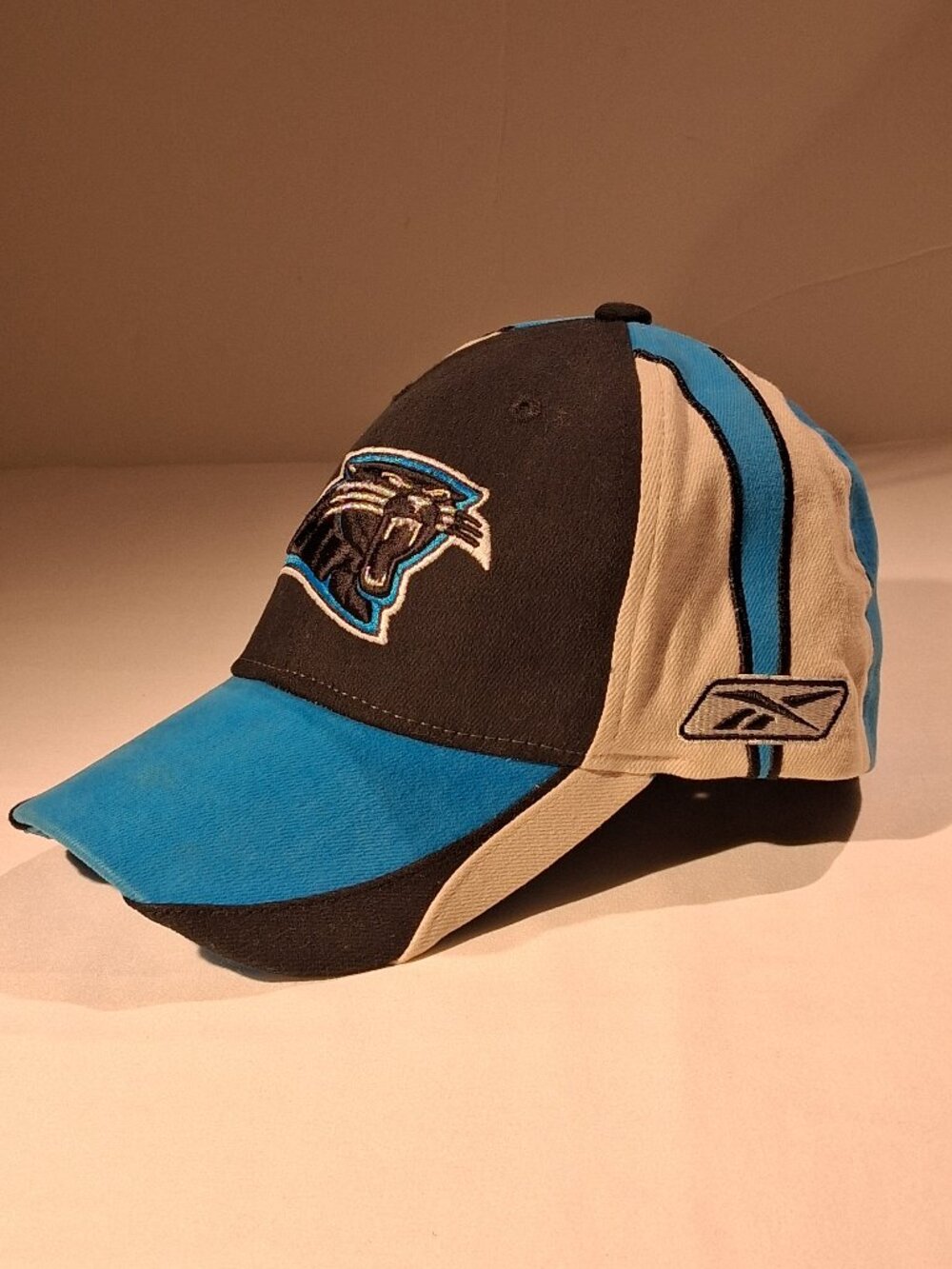 CAROLINA PANTHERS Stretch Fit Hat/Cap OSFA Reebok Y2K early 2000's NFL NEW